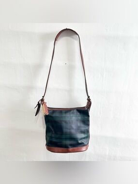 Vintage 80s Polo Ralph Lauren Bag Tartan Blackwatch Shoulder Crossbody Bag Rare